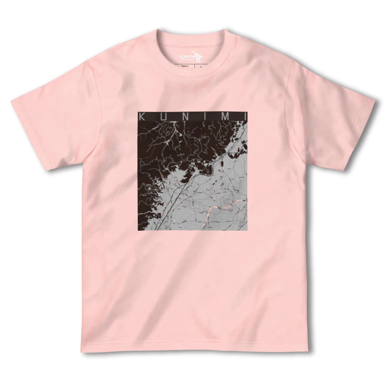 【国見(福島県)(福島県)】地図柄ヘビーウェイトTシャツ