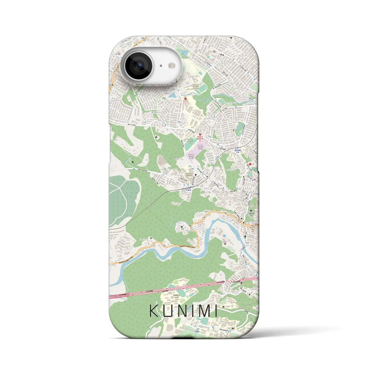 【国見(宮城県)】地図柄iPhoneケース(バックカバータイプ)