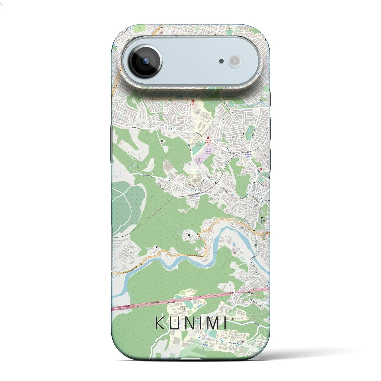 【国見(宮城県)】地図柄iPhoneケース(バックカバータイプ)