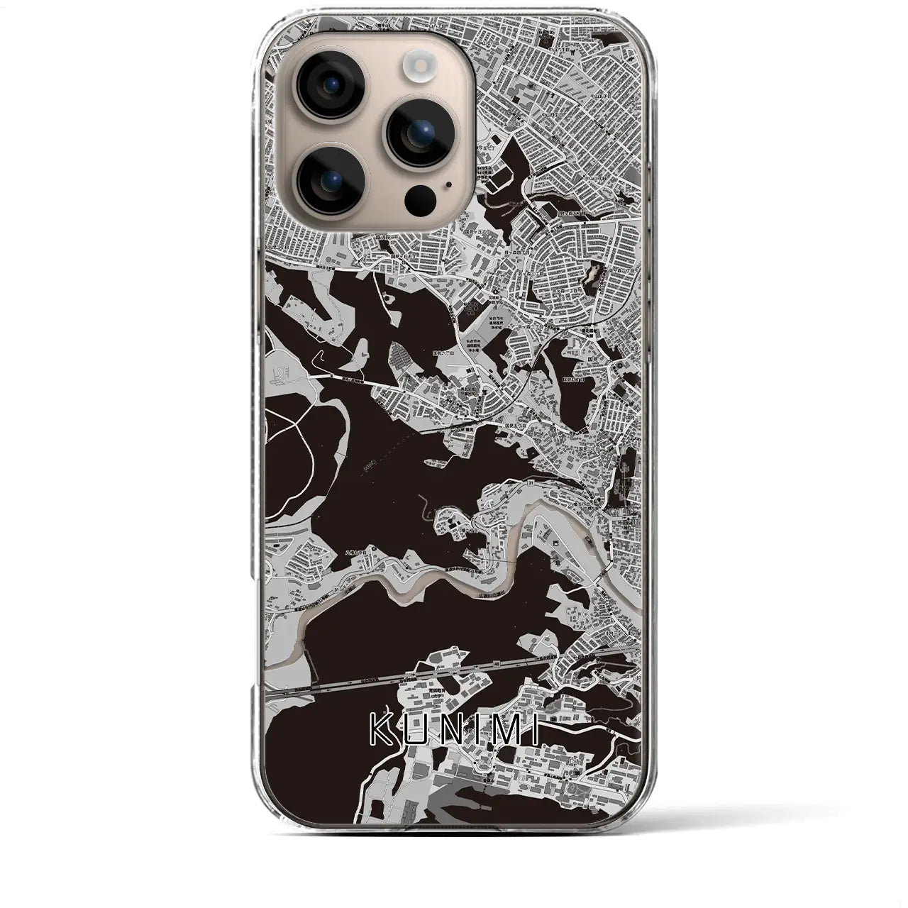 【国見(宮城県)】地図柄iPhoneケース(クリアタイプ)