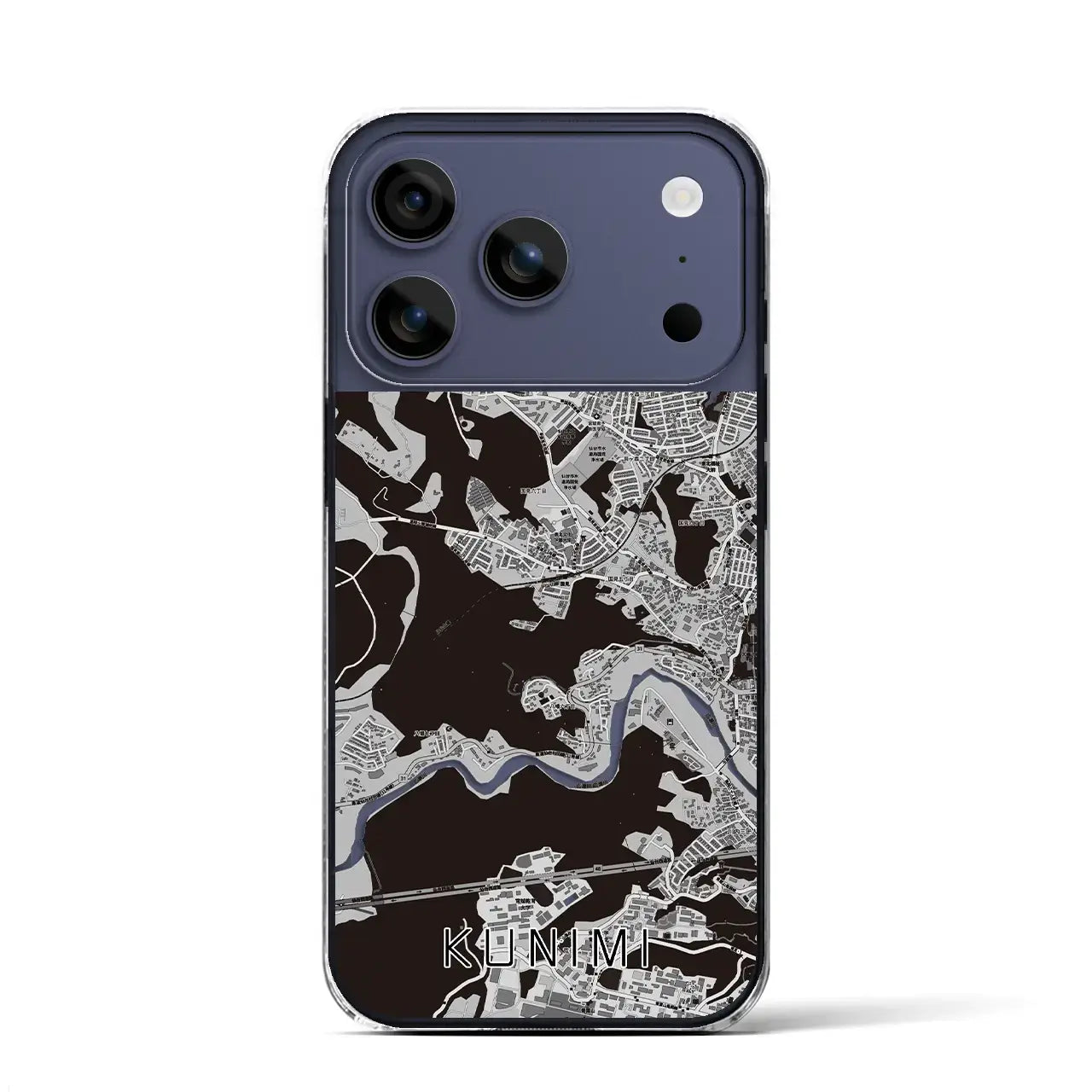 【国見(宮城県)】地図柄iPhoneケース(クリアタイプ)