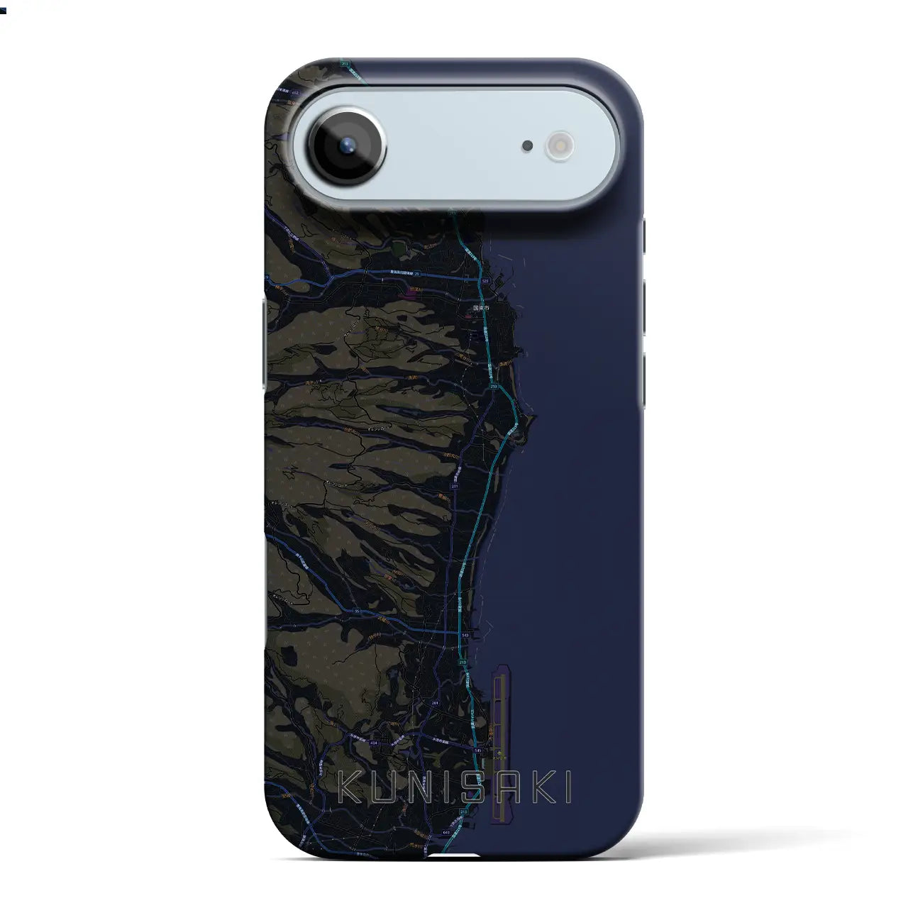 【国東(大分県)】地図柄iPhoneケース(バックカバータイプ)