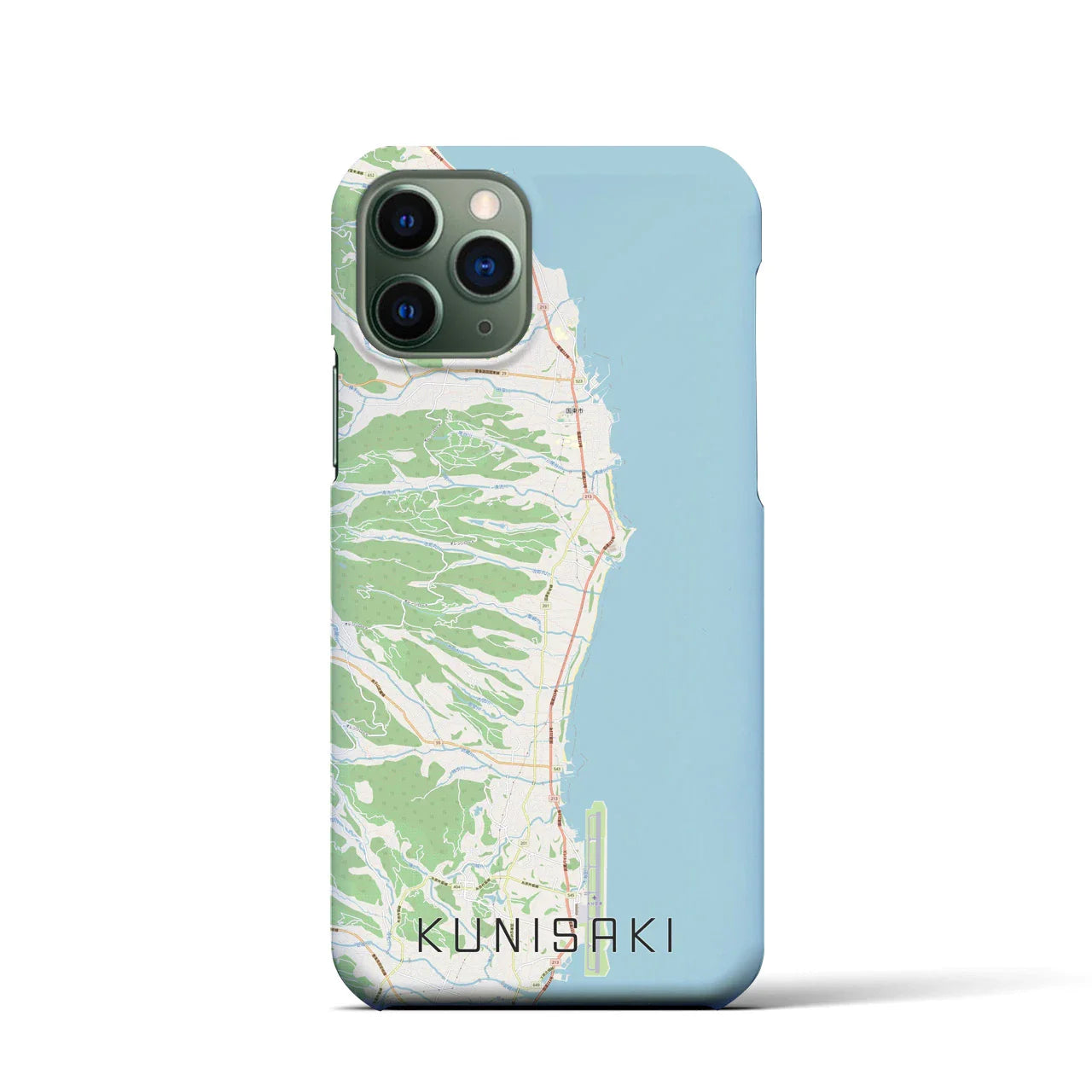【国東(大分県)】地図柄iPhoneケース(バックカバータイプ)