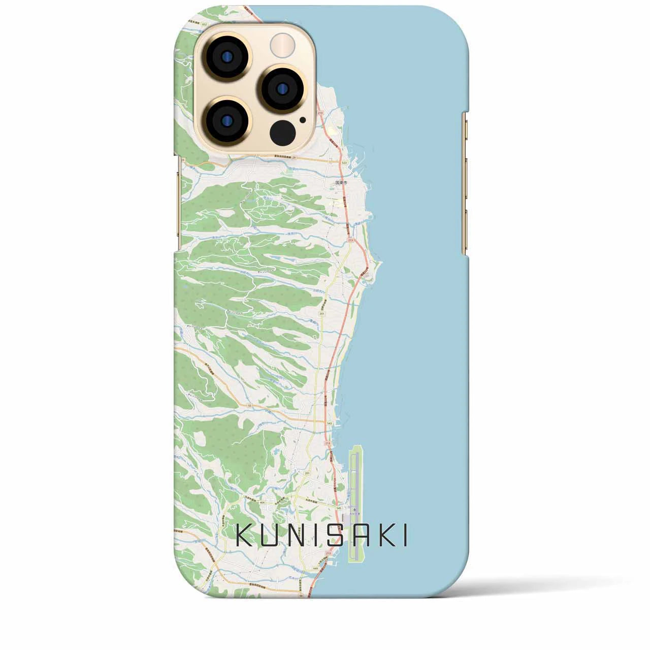 【国東(大分県)】地図柄iPhoneケース(バックカバータイプ)