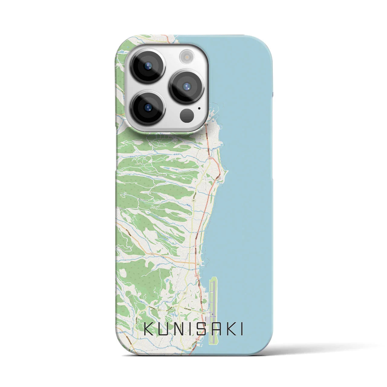 【国東(大分県)】地図柄iPhoneケース(バックカバータイプ)