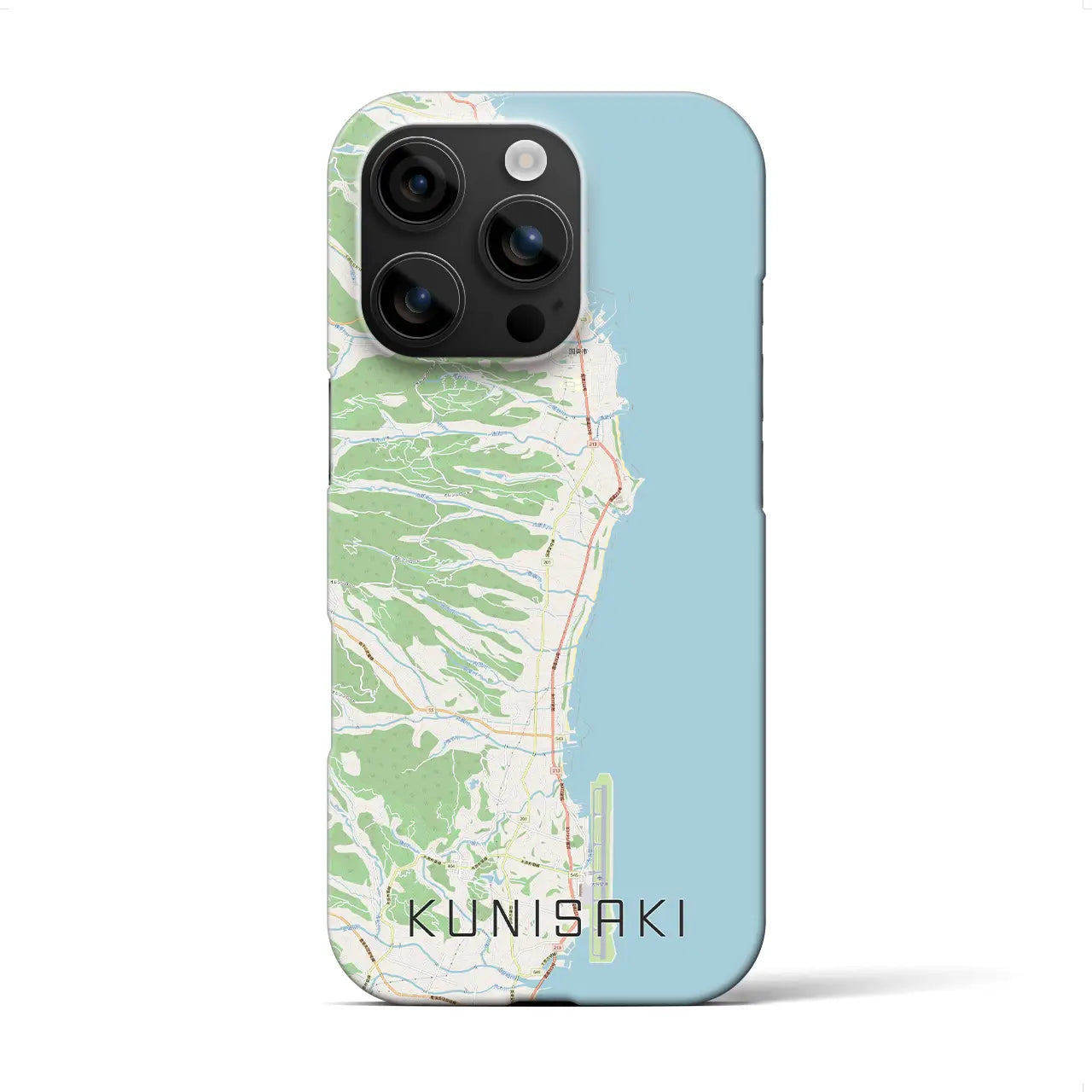 【国東(大分県)】地図柄iPhoneケース(バックカバータイプ)