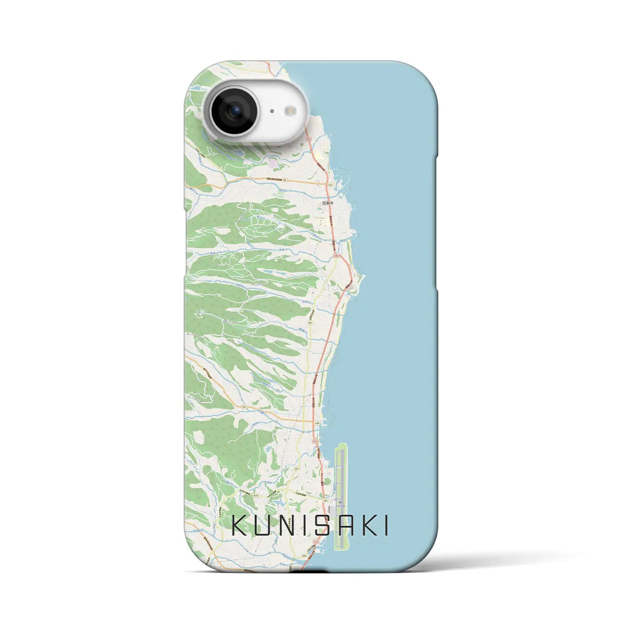 【国東(大分県)】地図柄iPhoneケース(バックカバータイプ)