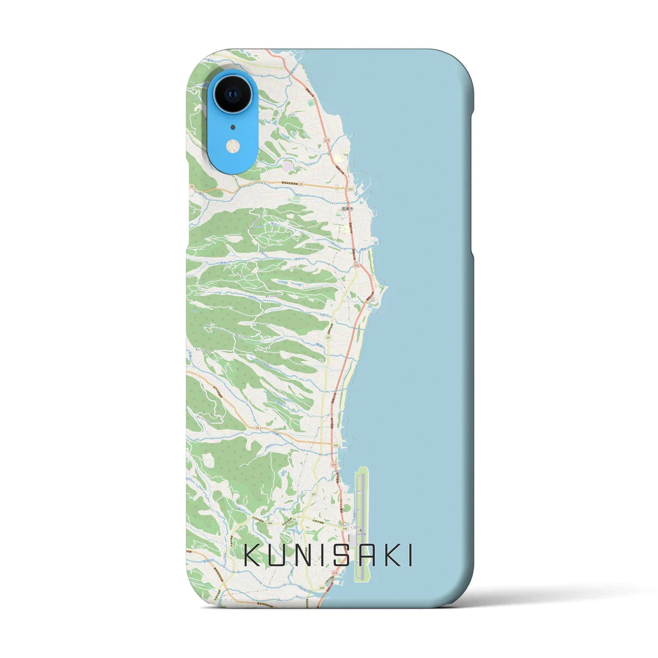 【国東(大分県)】地図柄iPhoneケース(バックカバータイプ)