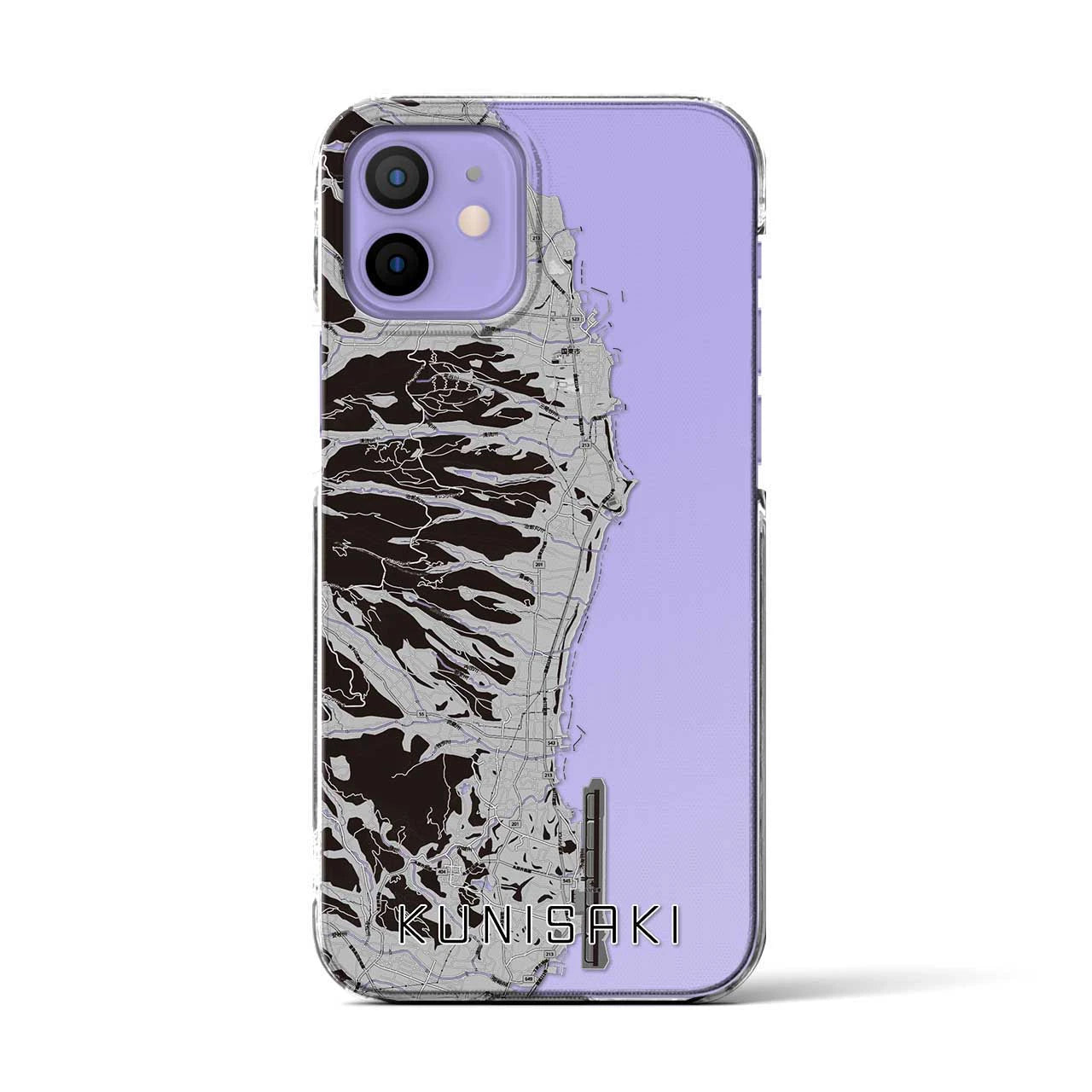 【国東(大分県)】地図柄iPhoneケース(クリアタイプ)