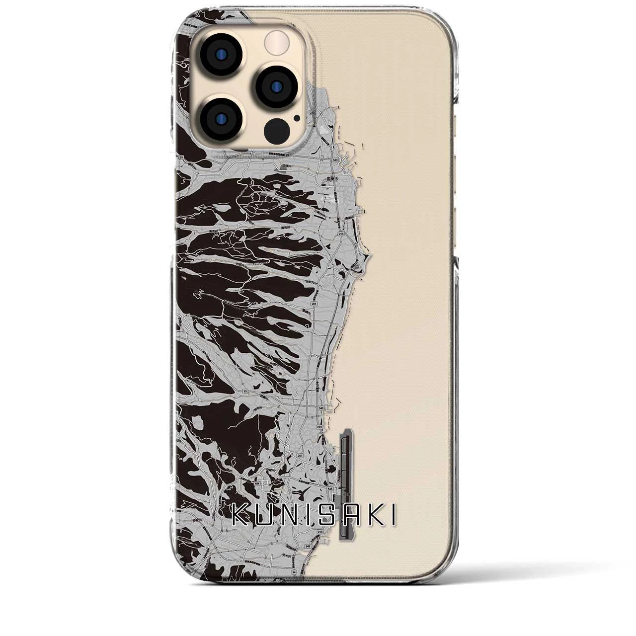 【国東(大分県)】地図柄iPhoneケース(クリアタイプ)