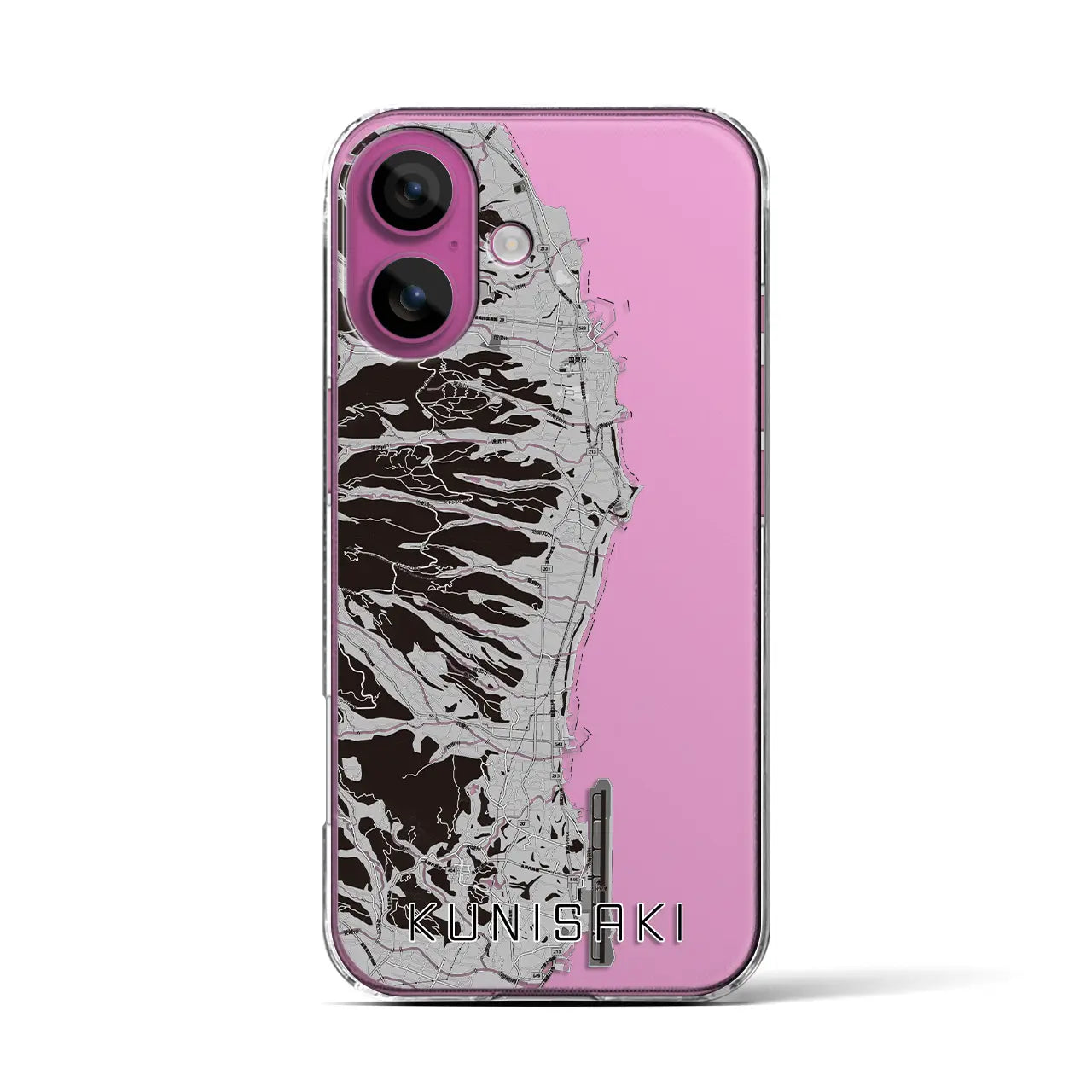 【国東(大分県)】地図柄iPhoneケース(クリアタイプ)