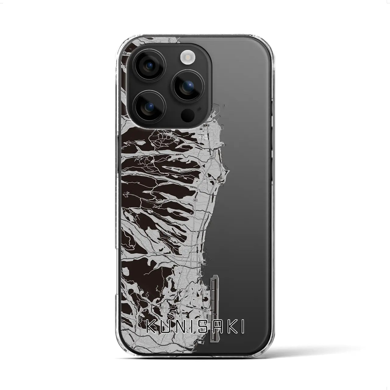 【国東(大分県)】地図柄iPhoneケース(クリアタイプ)