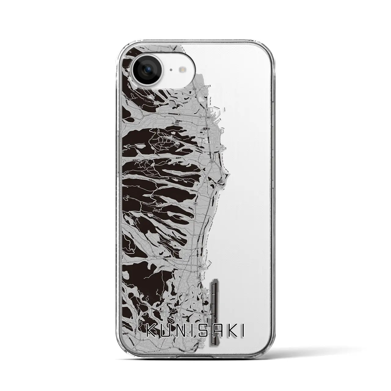 【国東(大分県)】地図柄iPhoneケース(クリアタイプ)