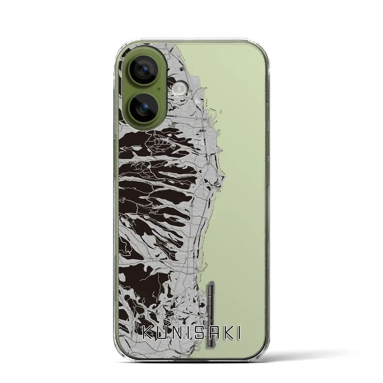 【国東(大分県)】地図柄iPhoneケース(クリアタイプ)