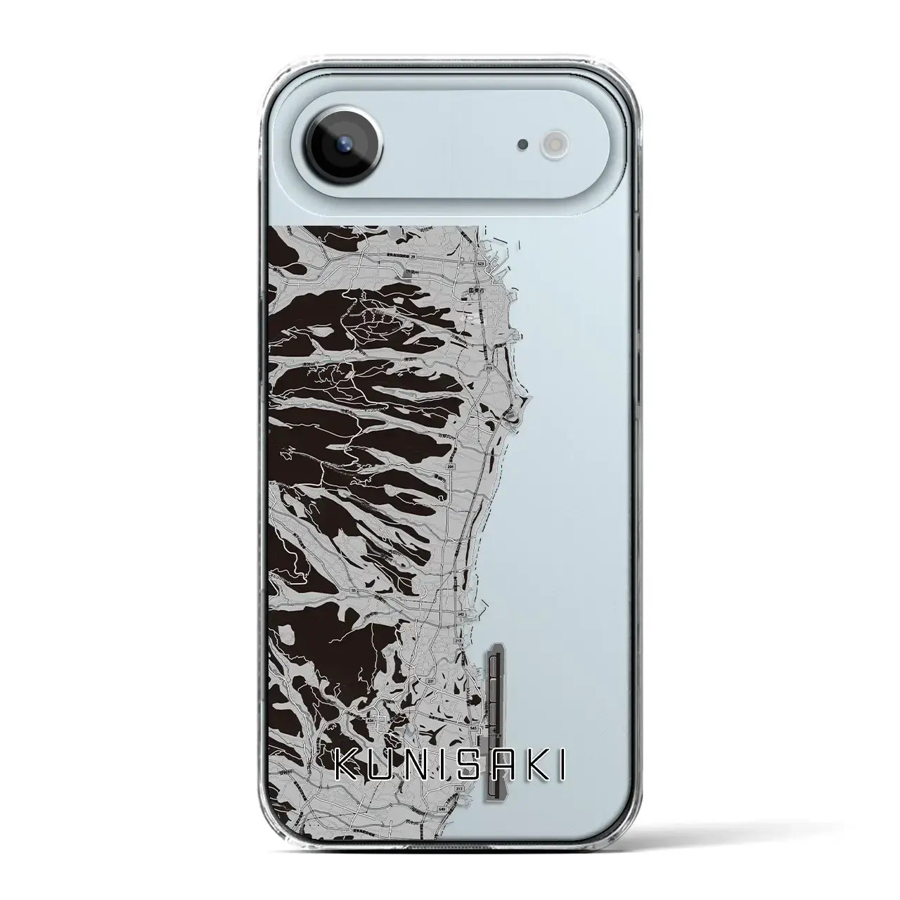 【国東(大分県)】地図柄iPhoneケース(クリアタイプ)