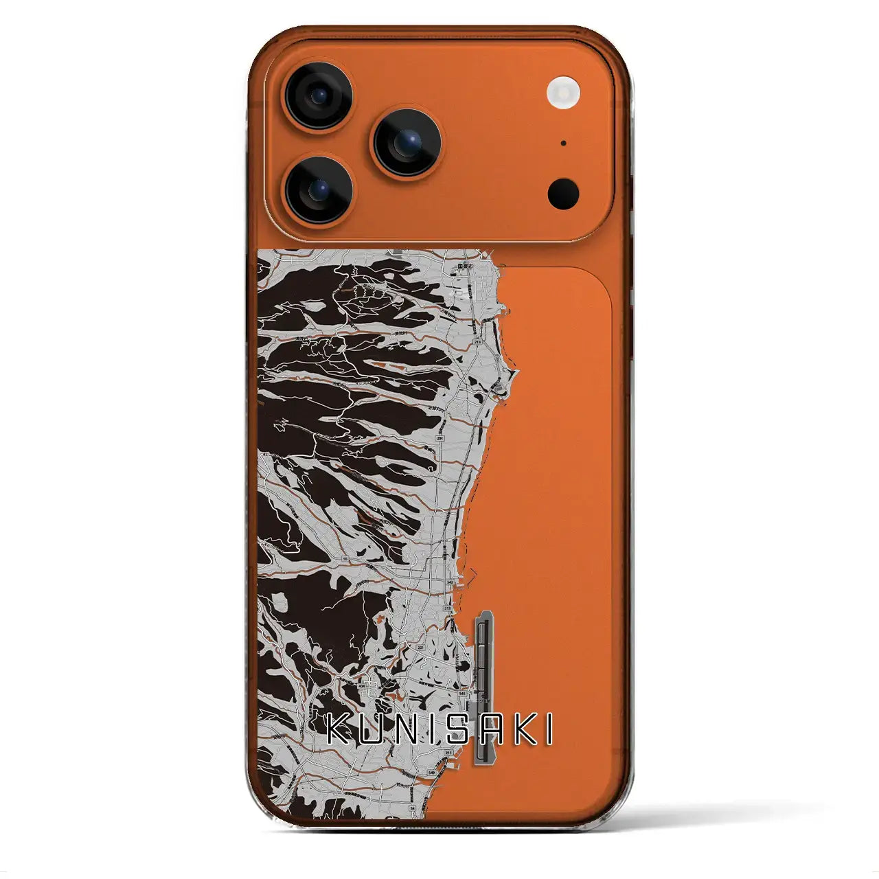 【国東(大分県)】地図柄iPhoneケース(クリアタイプ)