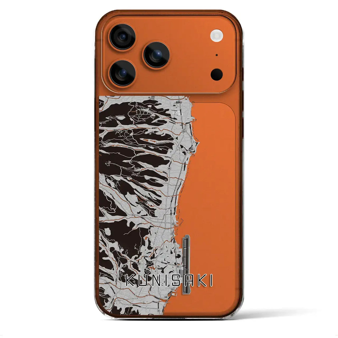 【国東(大分県)】地図柄iPhoneケース(クリアタイプ)