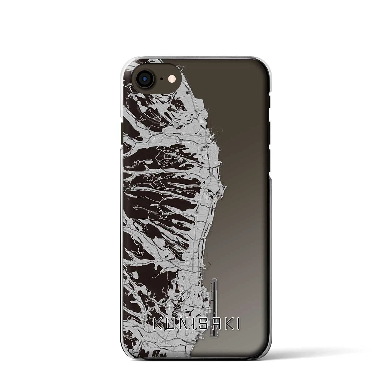 【国東(大分県)】地図柄iPhoneケース(クリアタイプ)