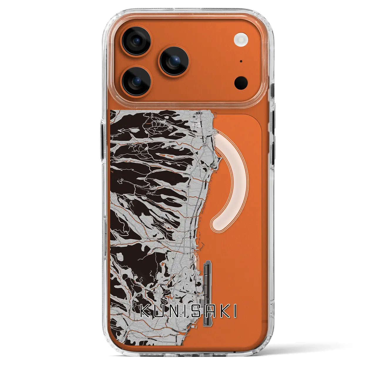 【国東(大分県)】地図柄iPhoneケース(MagSafeタイプ)