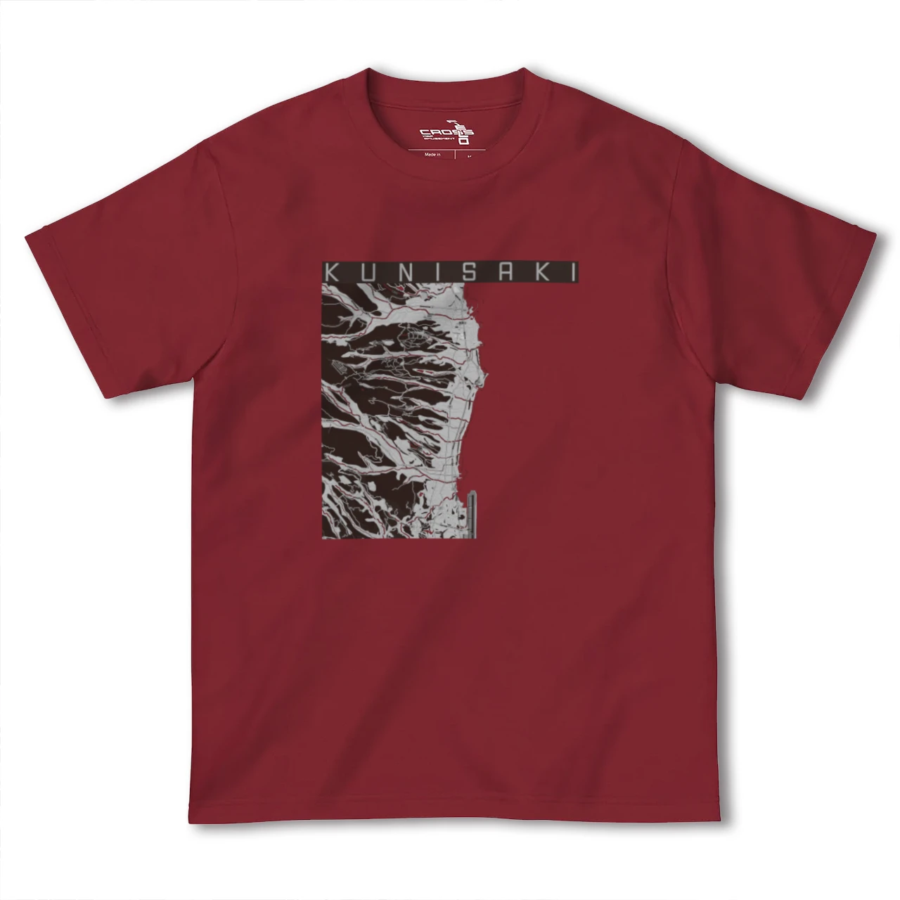 【国東(大分県)】地図柄ヘビーウェイトTシャツ