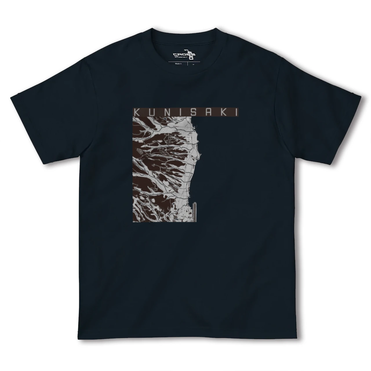 【国東(大分県)】地図柄ヘビーウェイトTシャツ