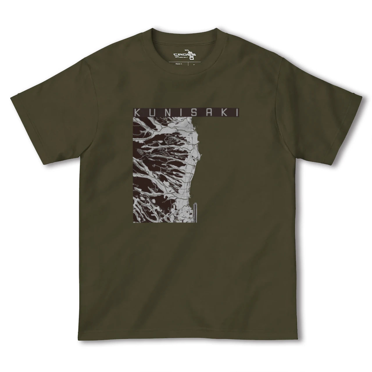 【国東(大分県)】地図柄ヘビーウェイトTシャツ