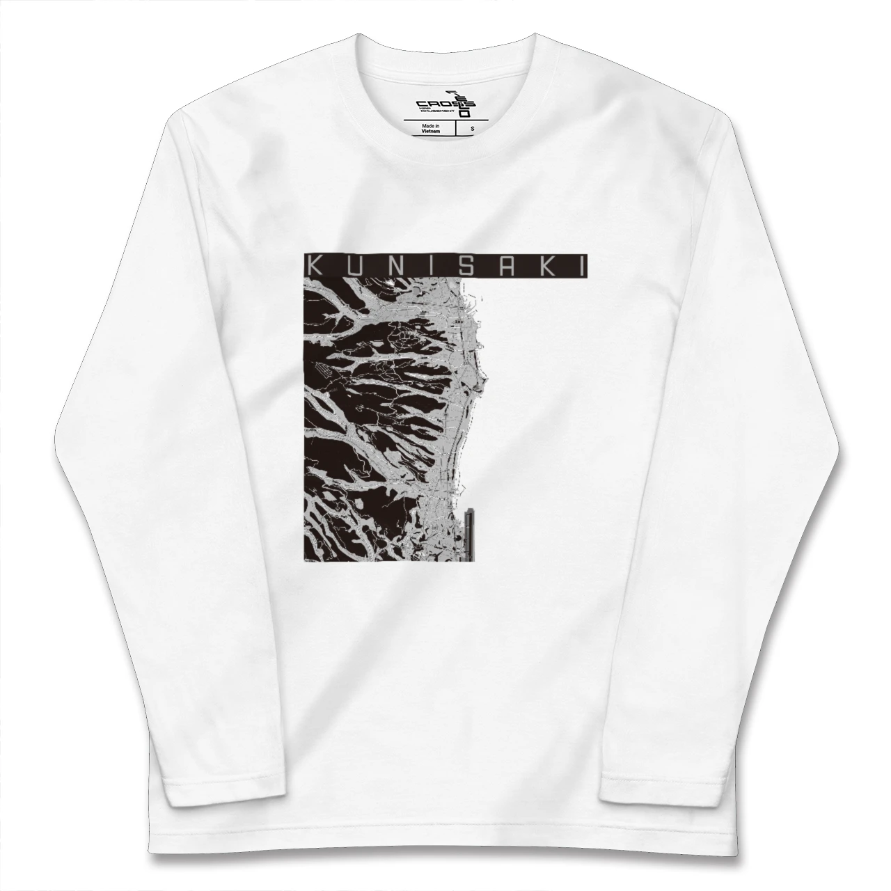 【国東(大分県)】地図柄ロングスリーブTシャツ