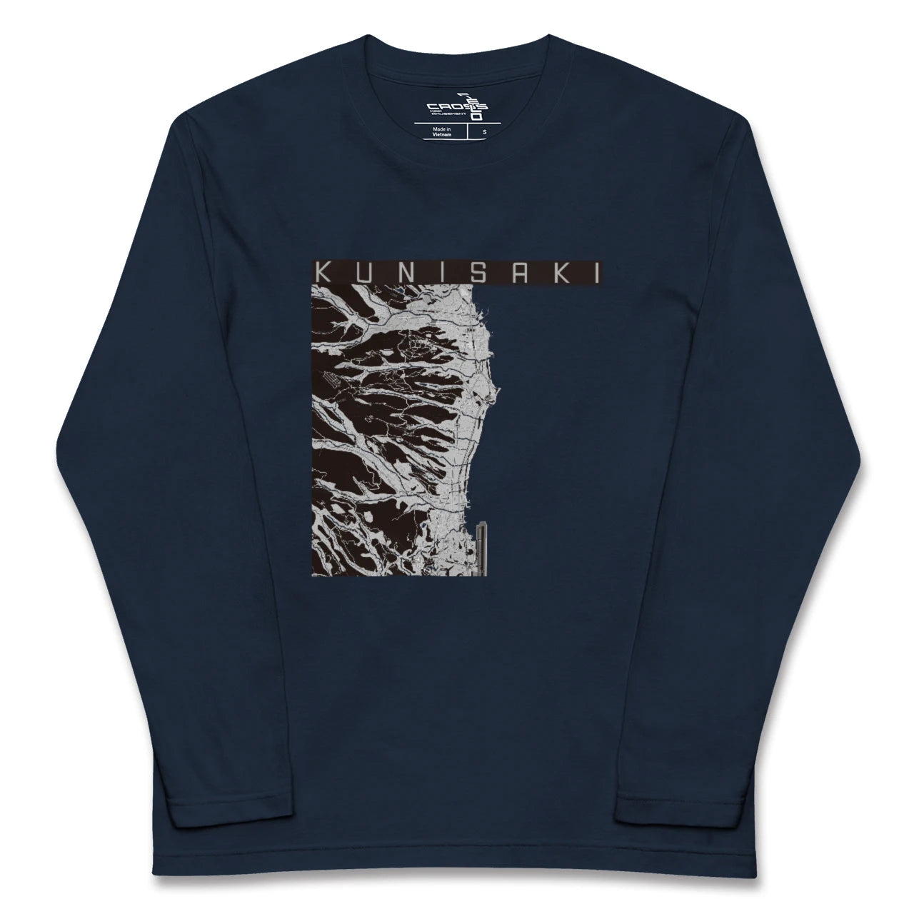 【国東(大分県)】地図柄ロングスリーブTシャツ