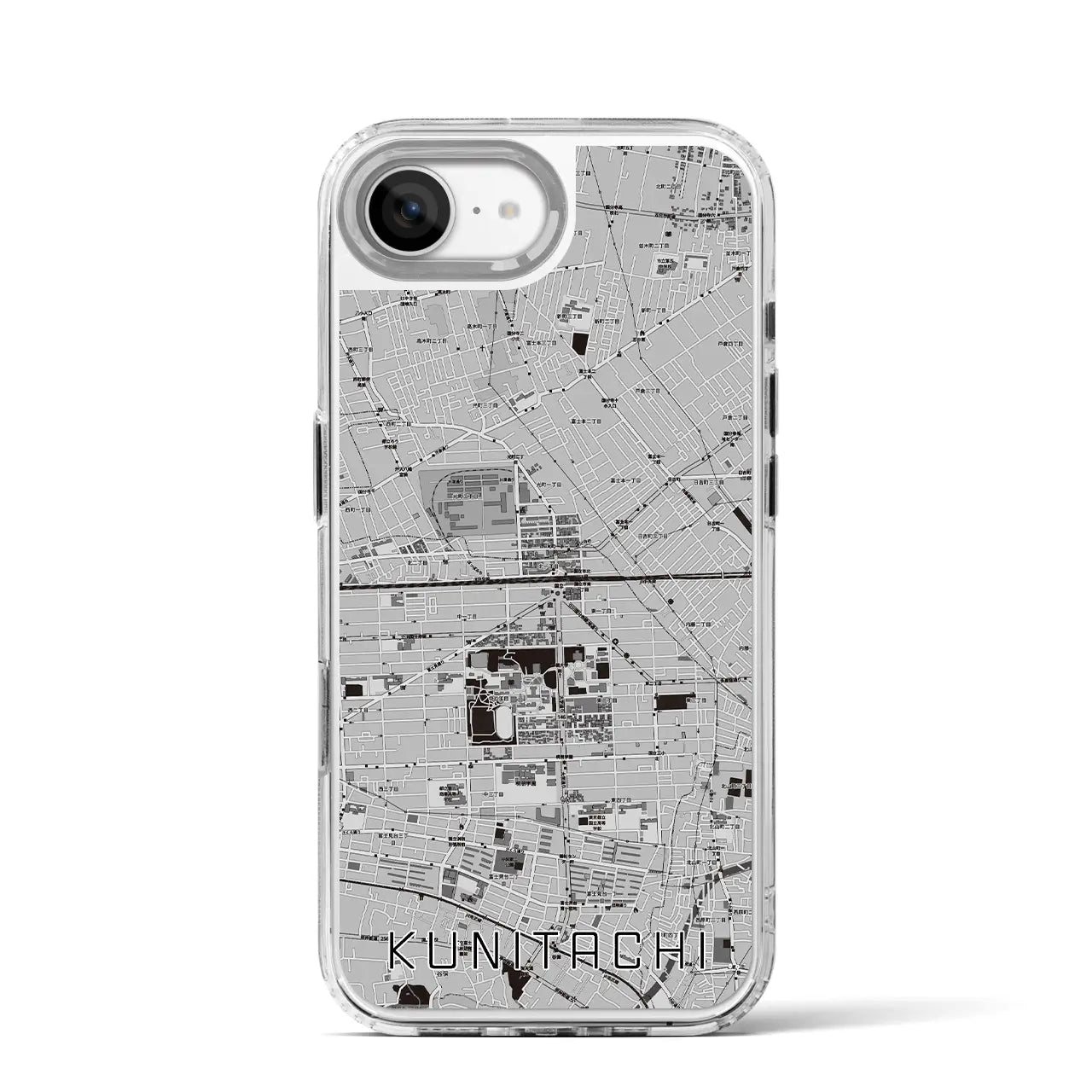 【国立2(東京都)】地図柄iPhoneケース(MagSafeタイプ)