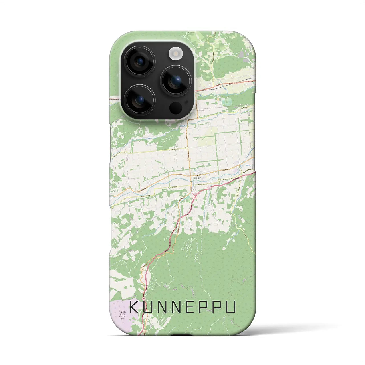 【訓子府(北海道)】地図柄iPhoneケース(バックカバータイプ)