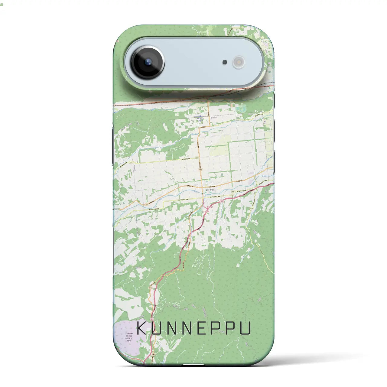 【訓子府(北海道)】地図柄iPhoneケース(バックカバータイプ)