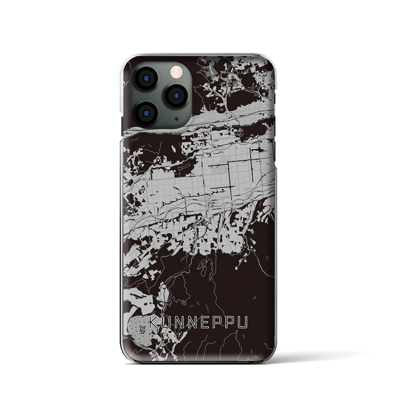 【訓子府(北海道)】地図柄iPhoneケース(クリアタイプ)