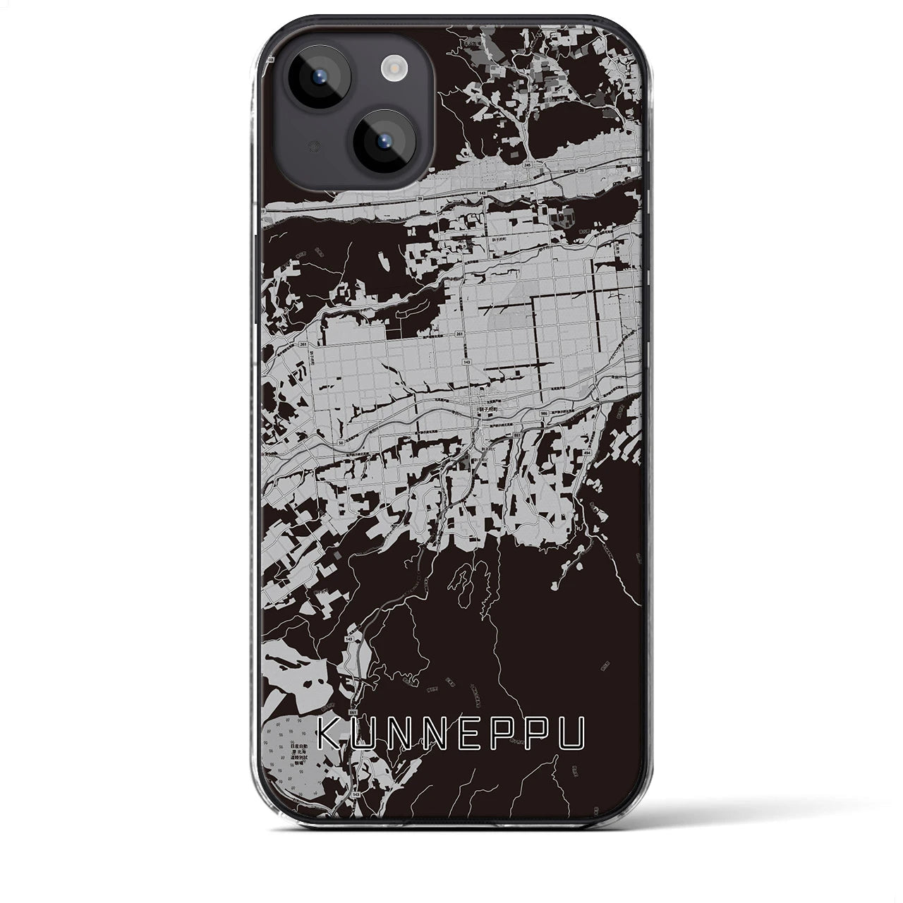 【訓子府(北海道)】地図柄iPhoneケース(クリアタイプ)