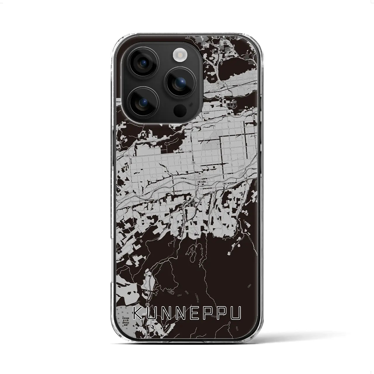 【訓子府(北海道)】地図柄iPhoneケース(クリアタイプ)