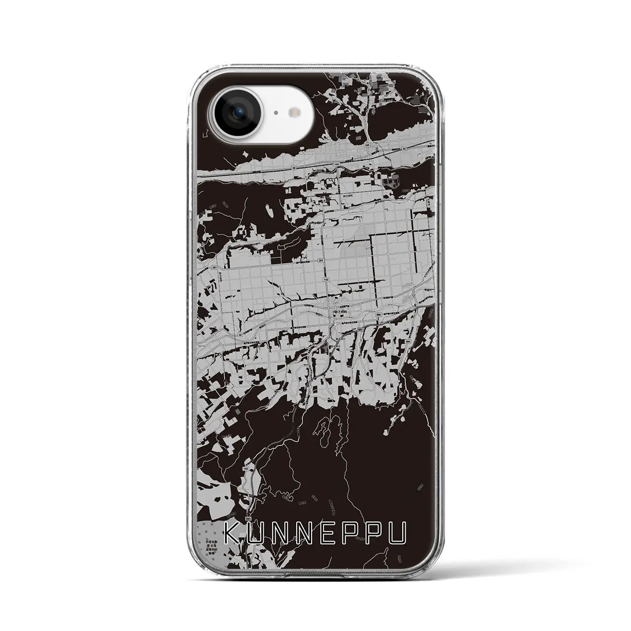 【訓子府(北海道)】地図柄iPhoneケース(クリアタイプ)