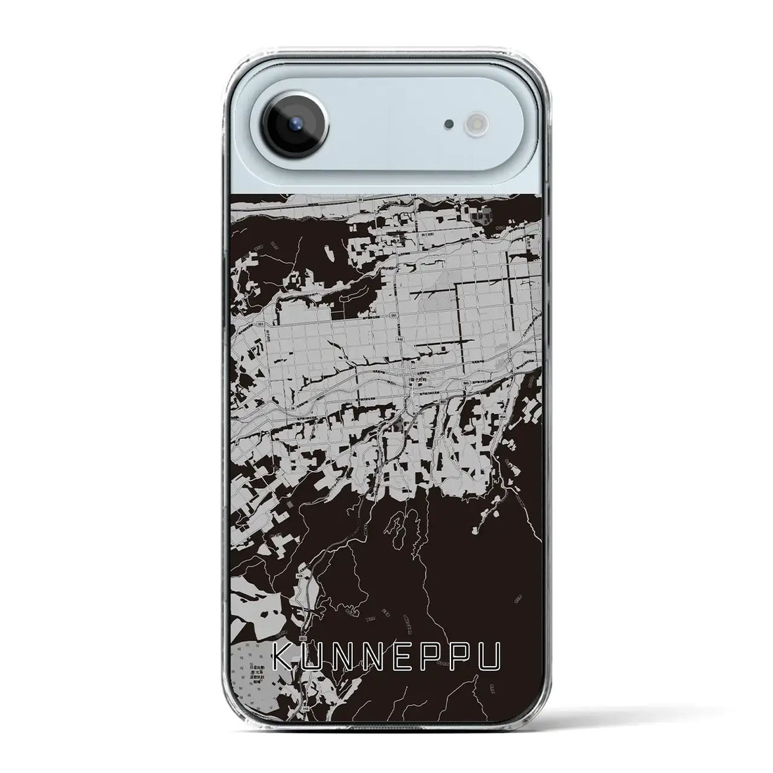 【訓子府(北海道)】地図柄iPhoneケース(クリアタイプ)モノトーン・iPhone 17 Pro Max 用