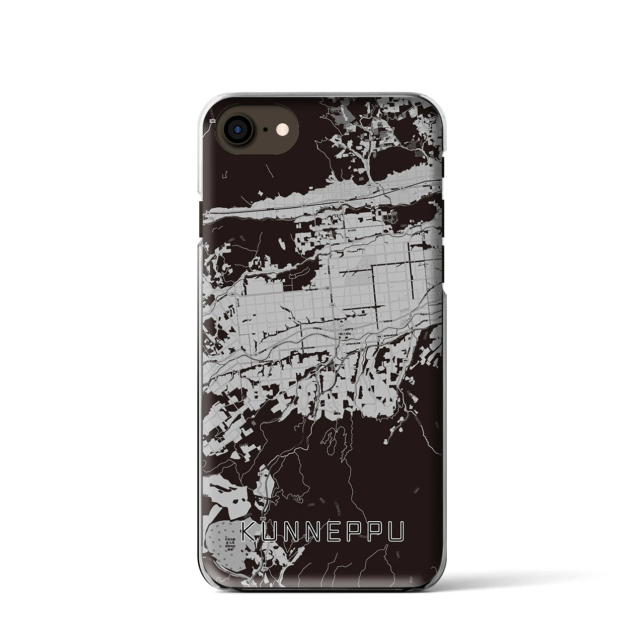 【訓子府(北海道)】地図柄iPhoneケース(クリアタイプ)
