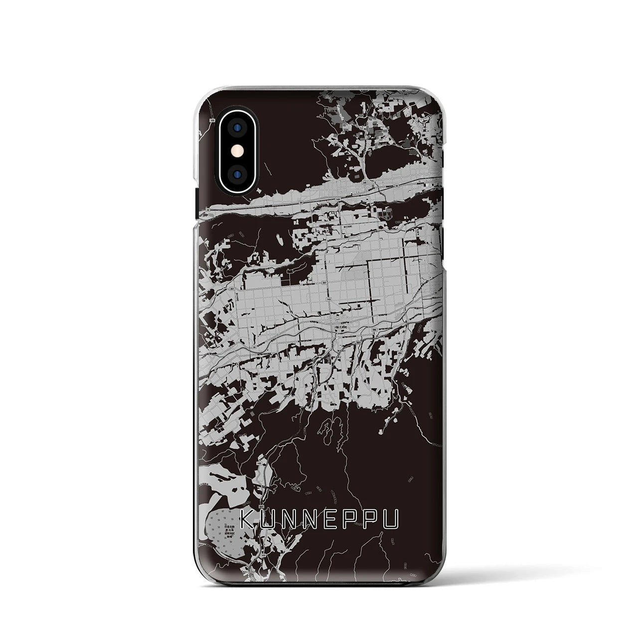 【訓子府(北海道)】地図柄iPhoneケース(クリアタイプ)