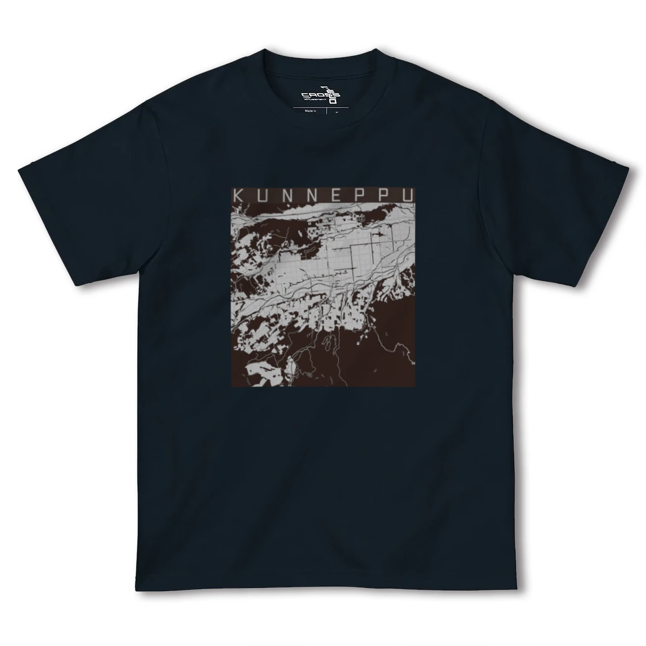 【訓子府(北海道)】地図柄ヘビーウェイトTシャツ