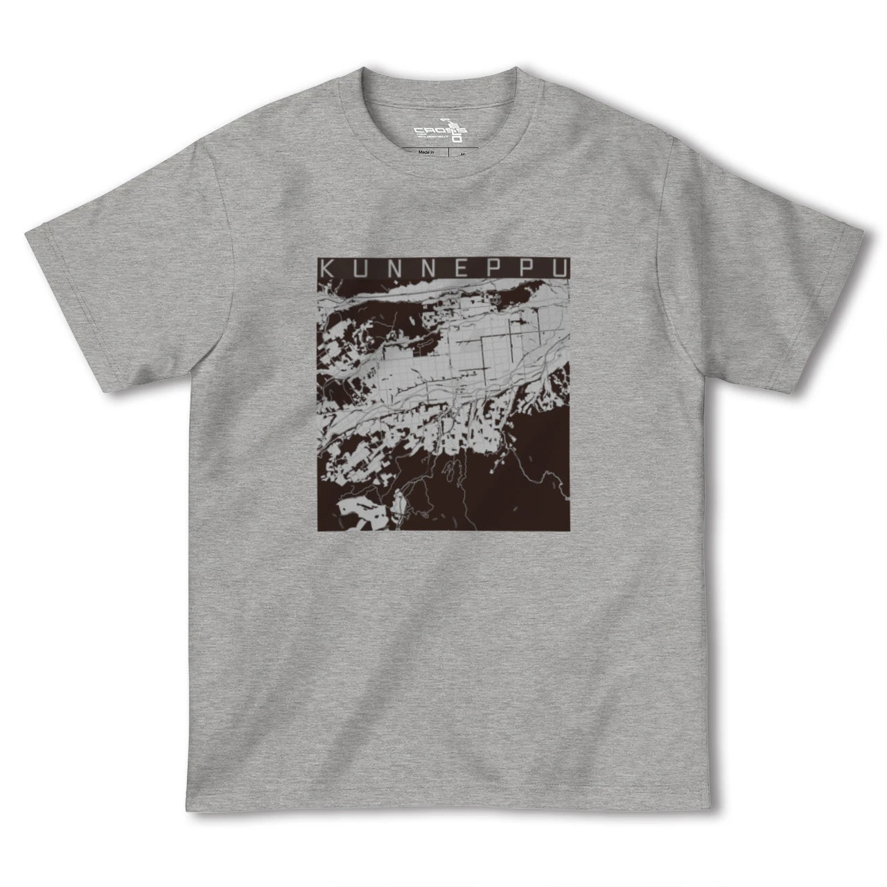 【訓子府(北海道)】地図柄ヘビーウェイトTシャツ