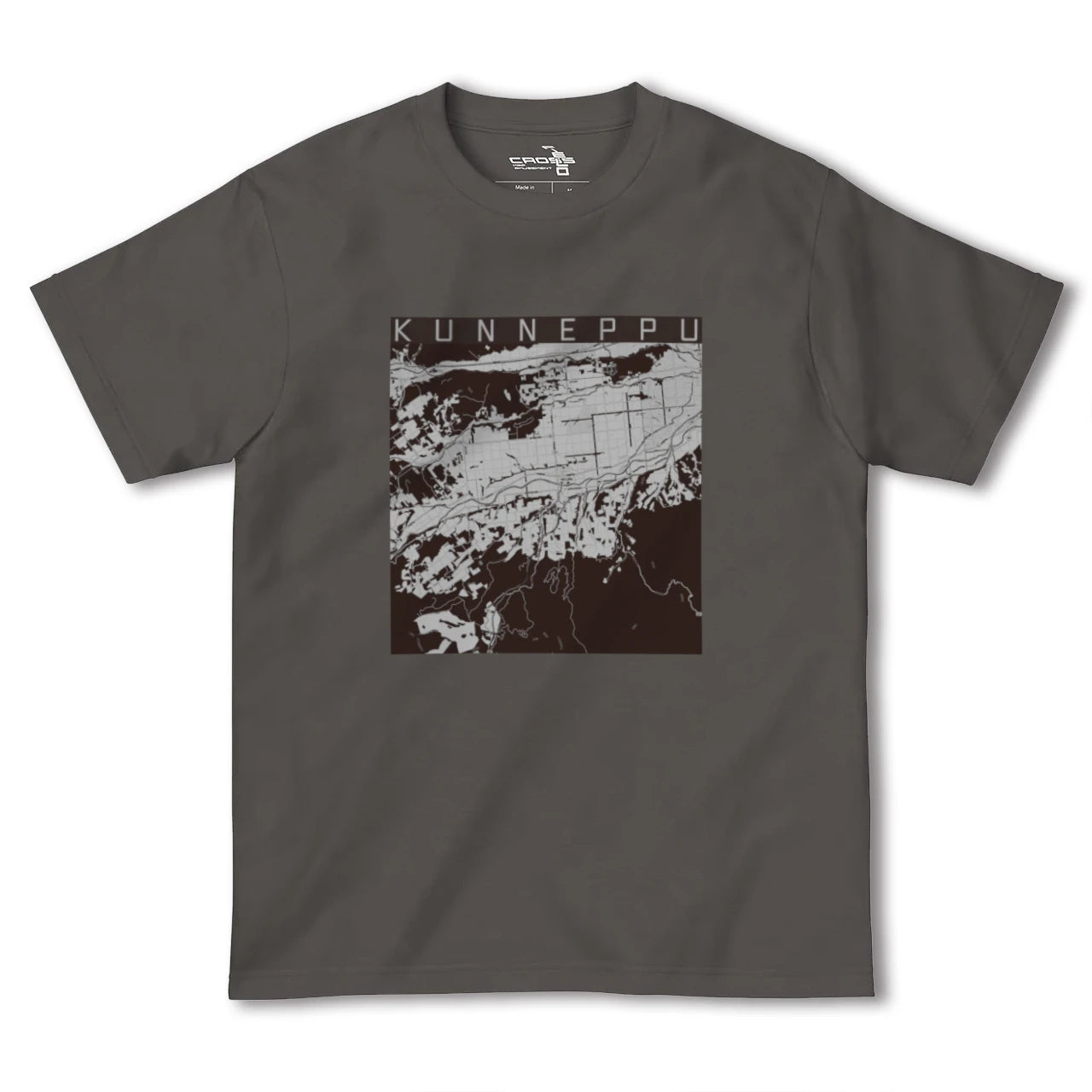 【訓子府(北海道)】地図柄ヘビーウェイトTシャツ