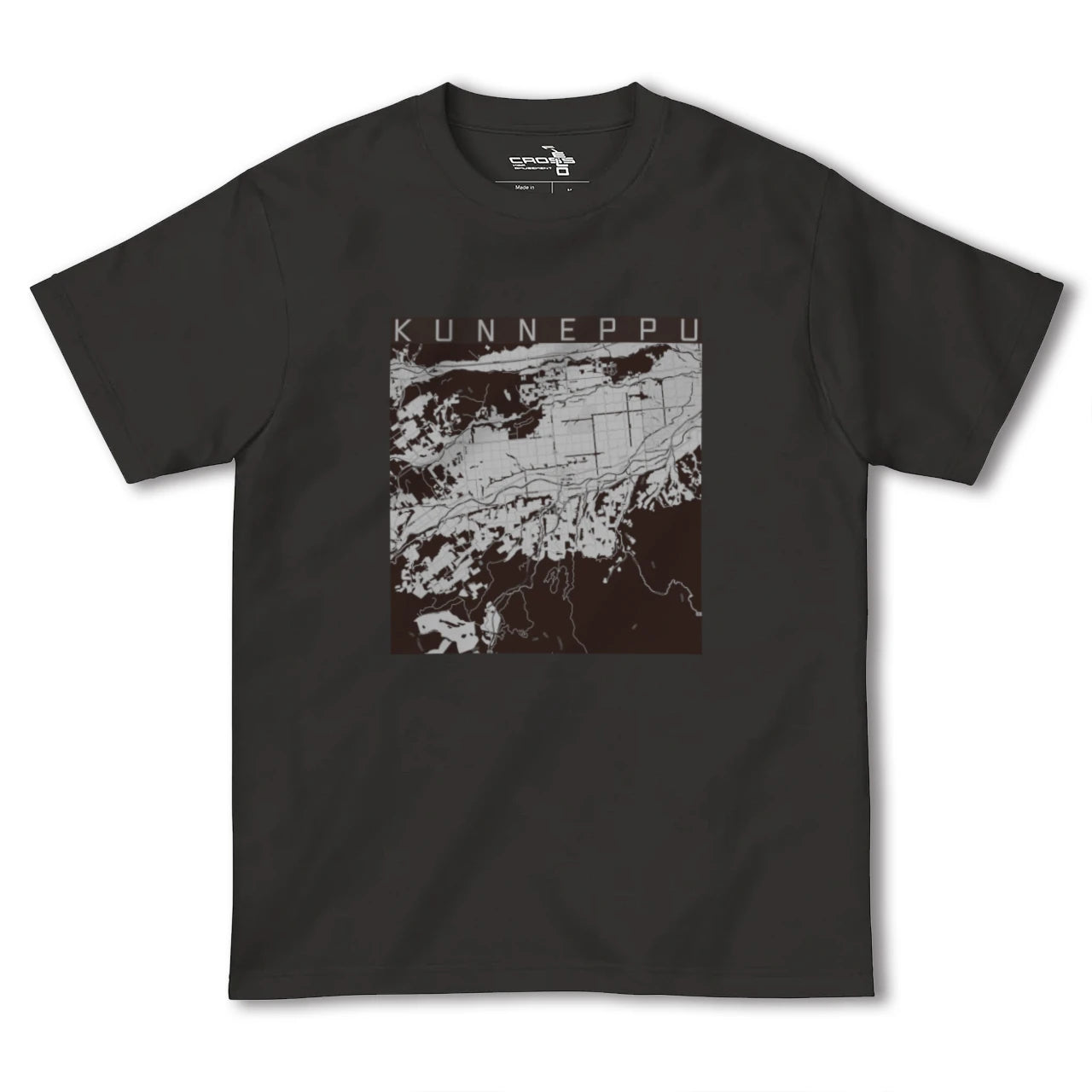 【訓子府(北海道)】地図柄ヘビーウェイトTシャツ