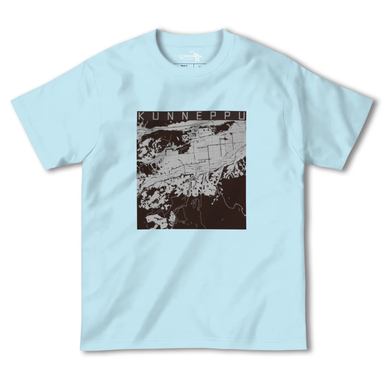 【訓子府(北海道)】地図柄ヘビーウェイトTシャツ