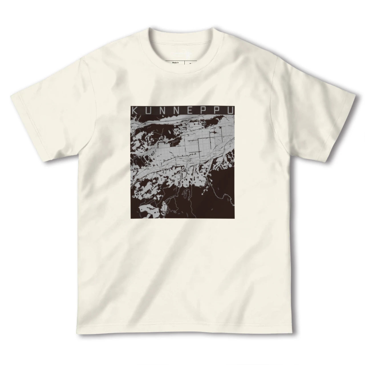 【訓子府(北海道)】地図柄ヘビーウェイトTシャツ