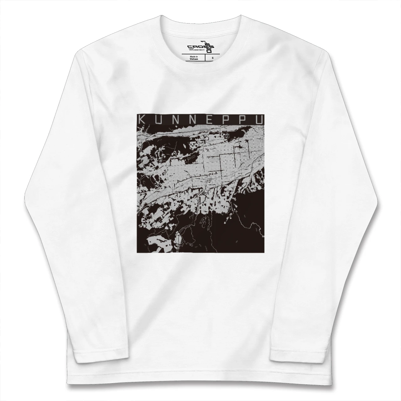 【訓子府(北海道)】地図柄ロングスリーブTシャツ