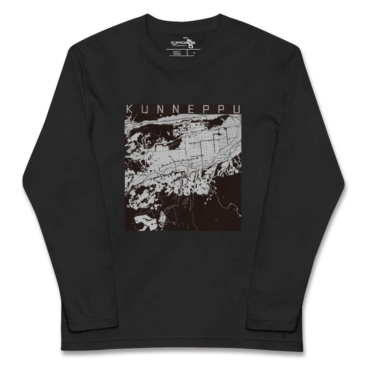 【訓子府(北海道)】地図柄ロングスリーブTシャツ