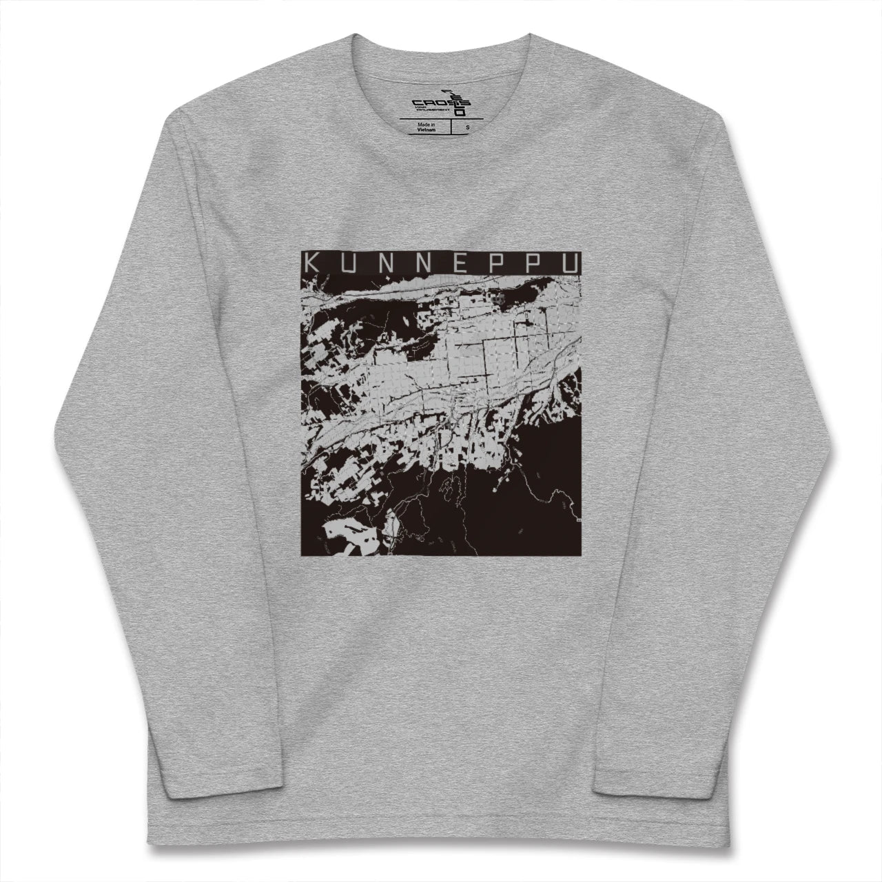 【訓子府(北海道)】地図柄ロングスリーブTシャツ