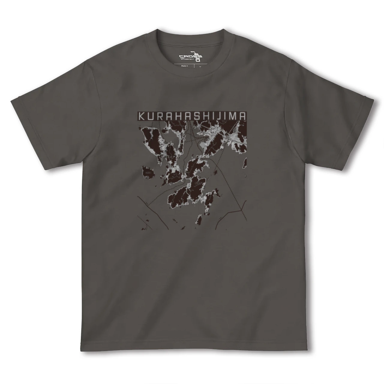【倉橋島(広島県)】地図柄ヘビーウェイトTシャツ