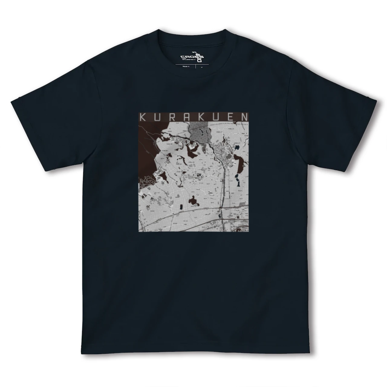 【苦楽園(兵庫県)】地図柄ヘビーウェイトTシャツ