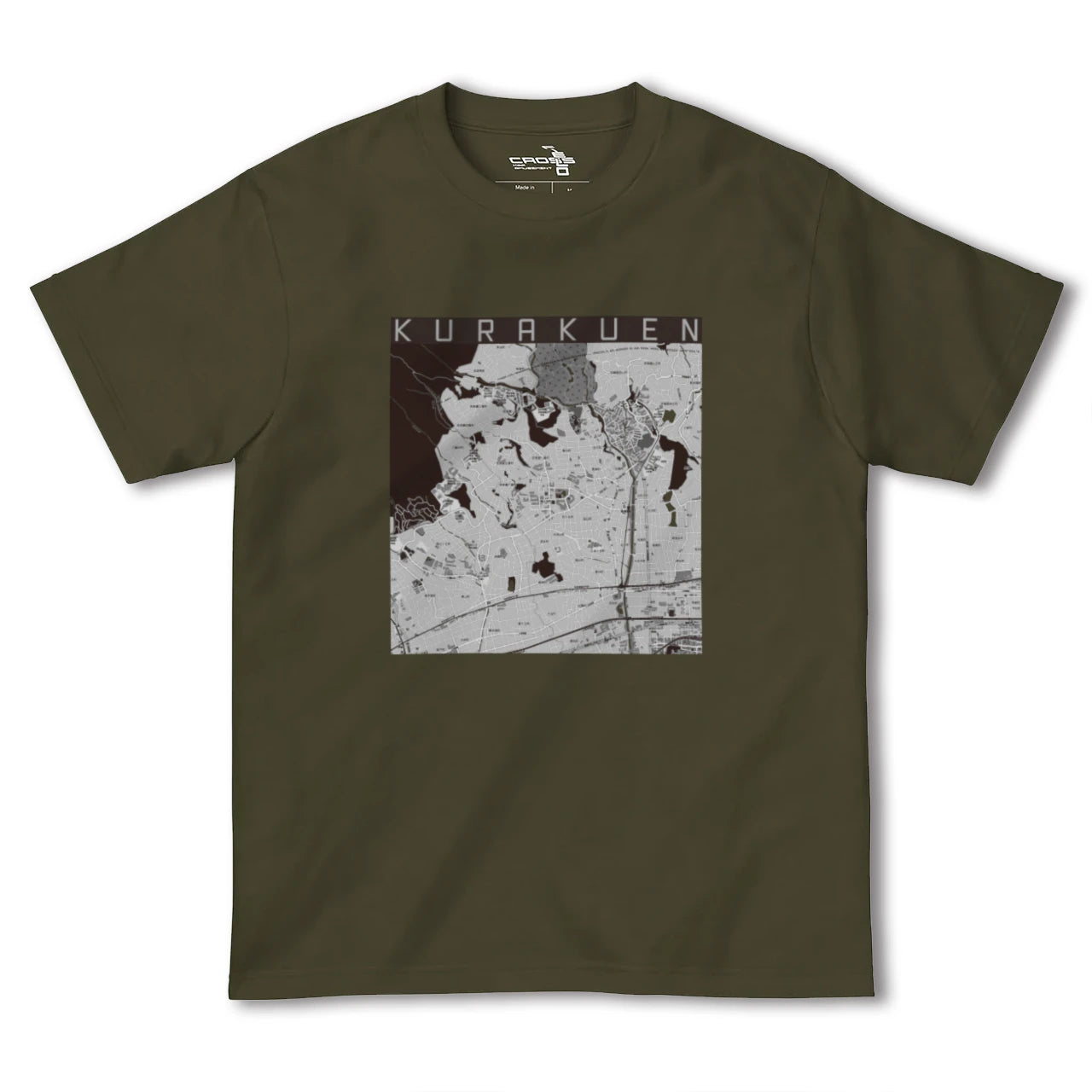 【苦楽園(兵庫県)】地図柄ヘビーウェイトTシャツ